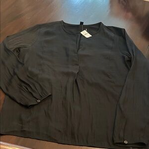 Banana Republic Charcoal Blouse